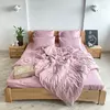 Семейное постельное белье LeLIT 0715  розовое страйп