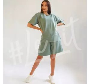 Женский летний  костюм  Хаки от ТМ «LeLIT» шорты + футболка.